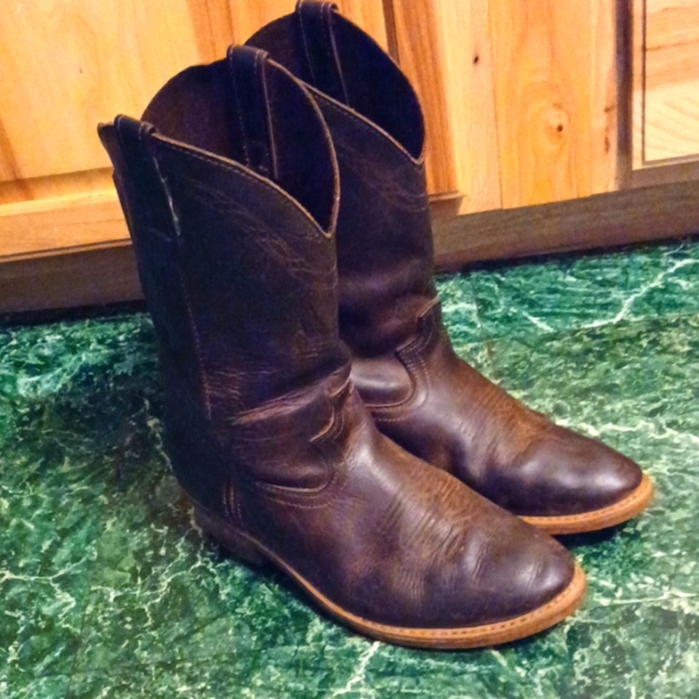 Western work bootssize 9EW leather uppers
